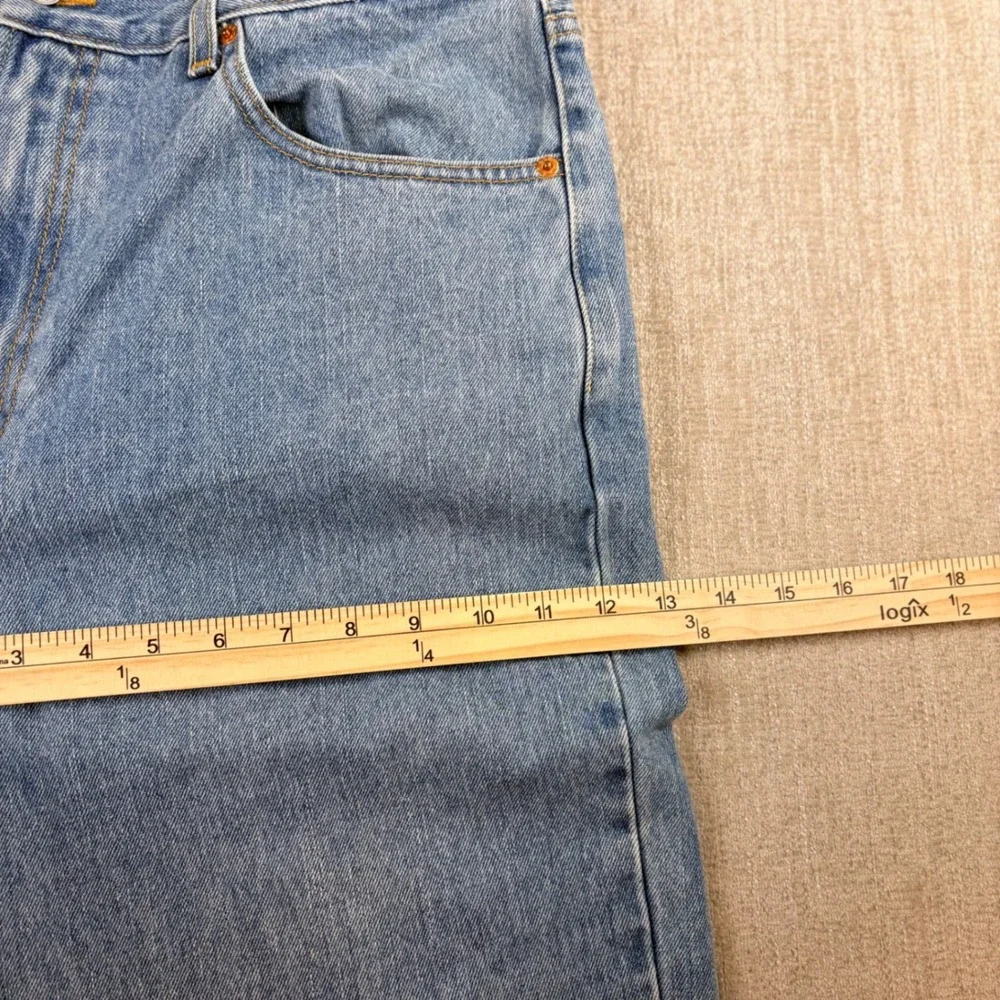 Vintage 02/06 Levis 550 Relaxed Fit Tapered Leg Blue Denim Jeans Mens 36x30 Y2K